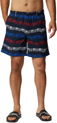 Vista 56 de Columbia Super Backcast - Pantalón corto de agua para hombre Impresión de tinte negro