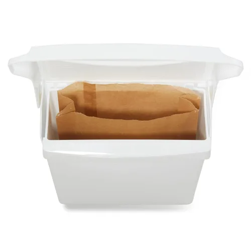 Vista 3 de Rubbermaid Bolsas de papel de cera comercial, bolsas de eliminación de servilletas sanitarias, revestimientos de higiene femenina, paquete de 250