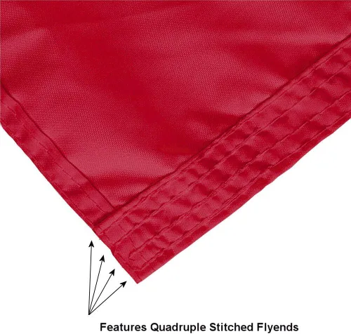 Vista 6 de College Flags & Banners Co. Bandera grande de cabeza de elefante de Alabama Crimson Tide 3x5