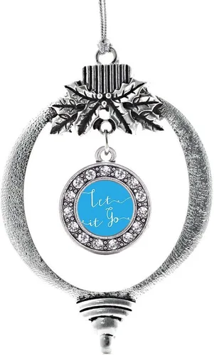 Vista 385 de Inspired Silver - Adorno de cromosoma 21 con dije de círculo de plata con joyas de circonita cúbica