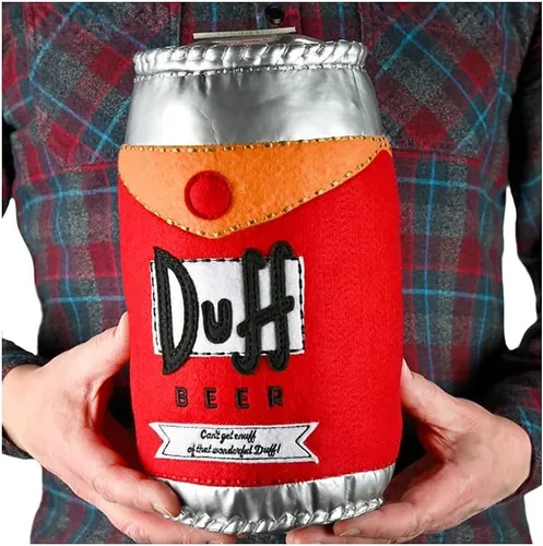 Vista 6 de Kidrobot The Simpsons Duff - Canela de cerveza de felpa de 10 pulgadas, con licencia