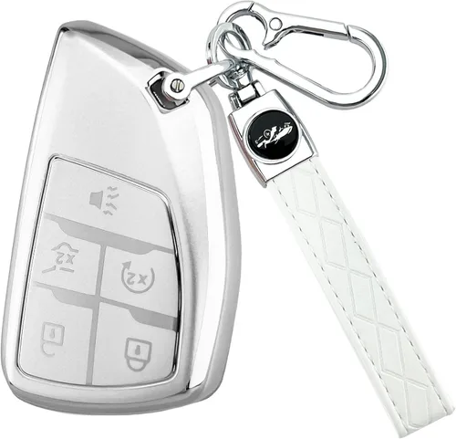 Vista 15 de Joouheax Funda para Llave de Coche Chevy con Llavero, 5 Botones de TPU Suave con Protección Completa, Compatible con Chevy 2021 2022 2023 2024 2025