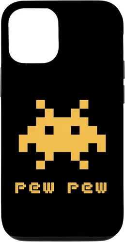 Vista 26 de iPhone 16 Alien Invaders Pew Space 8-bit Retro Video Game Gift Case