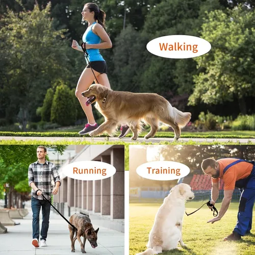 Vista 6 de Guiding Star Correa de cuero para perro de 4 pies, correas para perros grandes, resistente, correa de entrenamiento de cuero suave hecha a mano