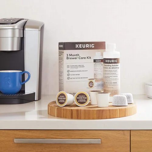Vista 7 de Keurig K-Mini - Cafetera de servicio individual, color negro y kit de mantenimiento de cafetera K-Duo para cuidado de 3 meses