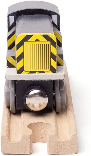 Vista 7 de Bigjigs Rail Class 8 Diesel Shunter - Trenes de madera vintage, juguetes y accesorios ferroviarios para niños, regalos para niños pequeños y niños