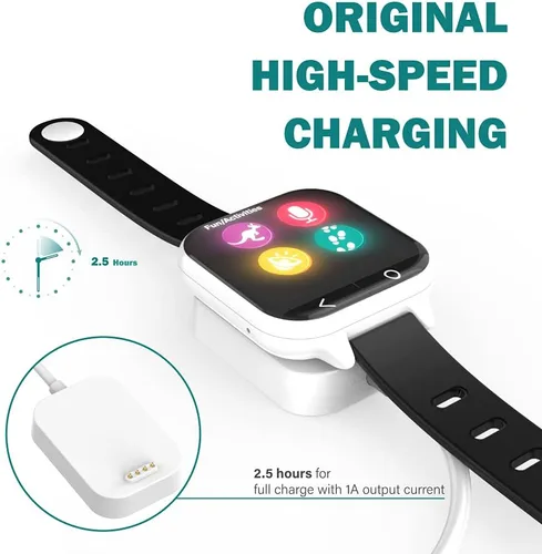 Vista 5 de TUSITA Base de carga compatible con Verizon Gizmo Watch 1, 2, 3, 1M, 2 unidades, accesorios para relojes inteligentes para niños