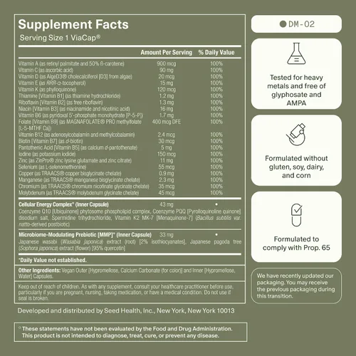 Vista 8 de Seed Daily Essentials Duo - Multivitamínico DS-01 y DM-02 - Recarga