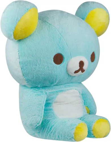 Vista 4 de Rilakkuma San-X Original Long Pile Sherbet Series Jumbo Plush - Azul