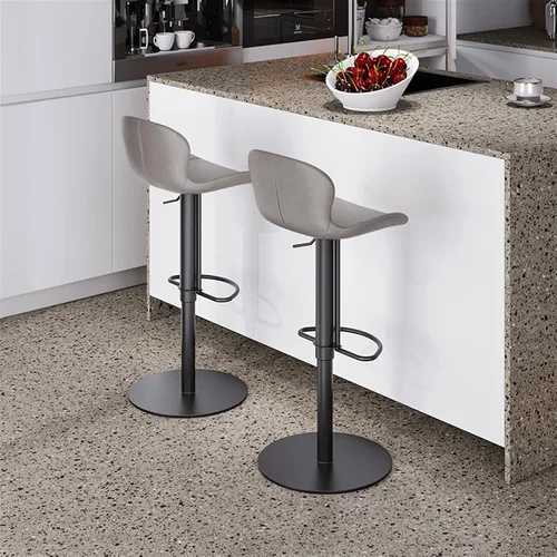 Vista 7 de BNNP Taburetes de bar altos, silla de bar que se puede levantar silla de bar alta giratoria de 360°, taburete de bar para el hogar, hotel, 1