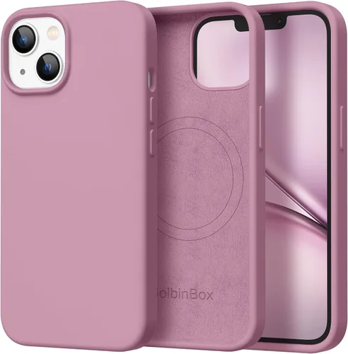 Vista 57 de GolbinBox Funda magnética para iPhone 17, compatible con MagSafe, cubierta de silicona integrada para control de cámara, funda de silicona líquida a