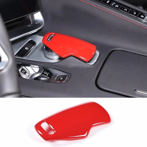 Vista 9 de CHEAYAR Cubierta de la palanca de cambios compatible con Corvette C8 Z06 Z51 2020 2021 2022 2023, cubierta de perilla selectora de modo ABS