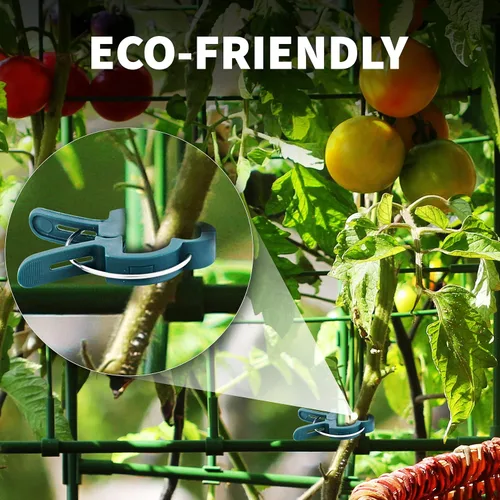 Vista 7 de Ram-Pro - 20 clips de agarre para plantas y flores, herramienta para apoyar o alisar tallos de plantas, tallos y enredaderas, clips de jardín