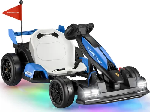 Vista 14 de Go Kart eléctrico de 24 V para niños, con licencia Porsche Drift Azul