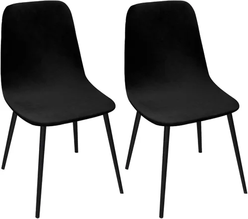 Vista 11 de Paquete de 2 fundas de terciopelo para sillas de comedor, lavables, extraíbles, de mediados de siglo, modernas, curvas, sin brazos, para decoración