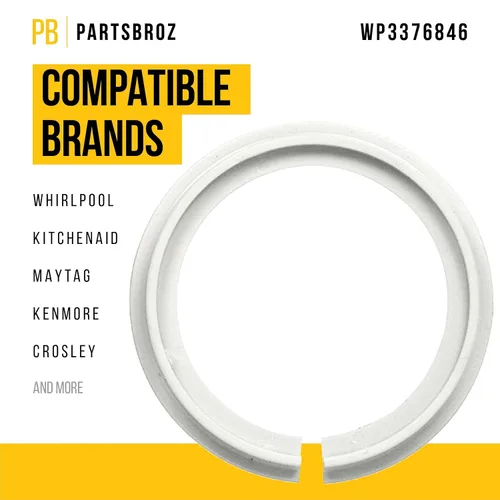 Vista 2 de PartsBroz WP3376846 - Sello de brazo de pulverización inferior, compatible con lavavajillas Whirlpool Kenmore KitchenAid Estate, reemplaza a