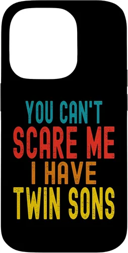 Vista 17 de Vintage You Can't Scare Me I Have Twin Sons Parent Parenting Case for iPhone 16