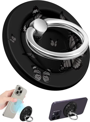 Vista 16 de Lotadilo Soporte magnético para anillo de teléfono, lindo soporte de agarre Púrpura