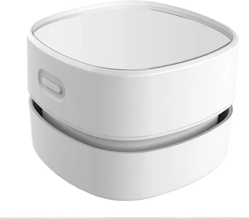 Vista 7 de Aspirador de escritorio ODISTAR, mini barredora de polvo de mesa, ahorradora de energía, alta resistencia hasta 400 minutos, diseño inalámbrico