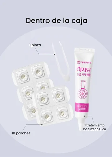 Vista 8 de EasyDerm Quick Microdart - Parche para espinillas de magnesio 10ea Calmante rápido