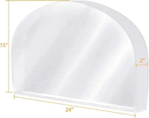 Vista 3 de Fundas para Hombros para Colgar Ropa (Juego de 10) Fundas Transpirables Antipolvo para Prendas Protectores de Ropa para Closet con Fuelle de 2