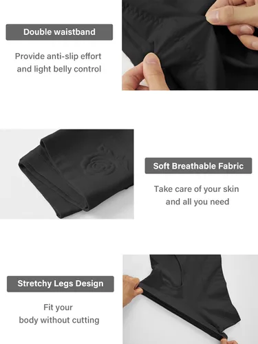 Vista 5 de MEIYATING Ropa interior de cintura alta para mujer, con control de abdomen, bragas posparto, paquete múltiple