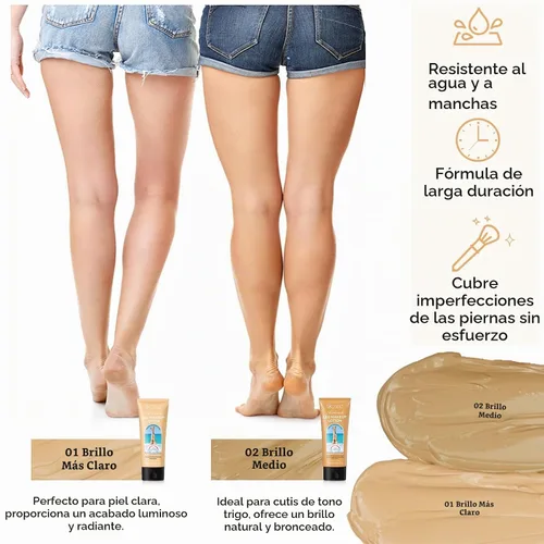 Vista 9 de Corrector de maquillaje de piernas, crema impermeable para cubrir el cuerpo impecable, crema para piernas, corrector de cicatrices de tatuaje de #1