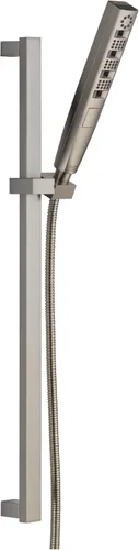 Vista 9 de Delta Faucet Tetra H2Okinetic - Regadera de mano con manguera, cabezal de ducha de mano dorado, ducha de mano con barra deslizante, ducha de mano