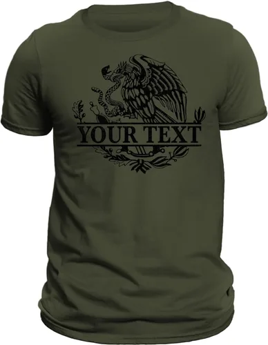 Vista 7 de Mexico Mexican Eagle Camiseta con opción de personalización - Playera Con Aguila De México Personalizable