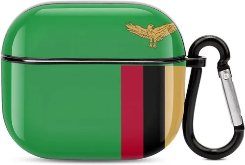 Vista 13 de Funda protectora con Bluetooth de cuerpo completo de la bandera rumana para AirPods 3, funda con llavero impreso completo