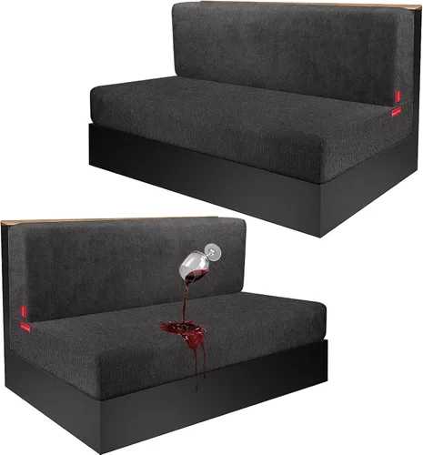 Vista 34 de Fundas de cojín impermeables para sofá, funda elástica lavable con diseño elástico antideslizante, protector de muebles para mascotas y niños