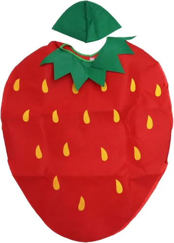 Vista 2 de Kesyoo - Disfraz de frutas y verduras para niños, para fiestas de disfraces, sandía, fresa, manzana, para niñas y niños