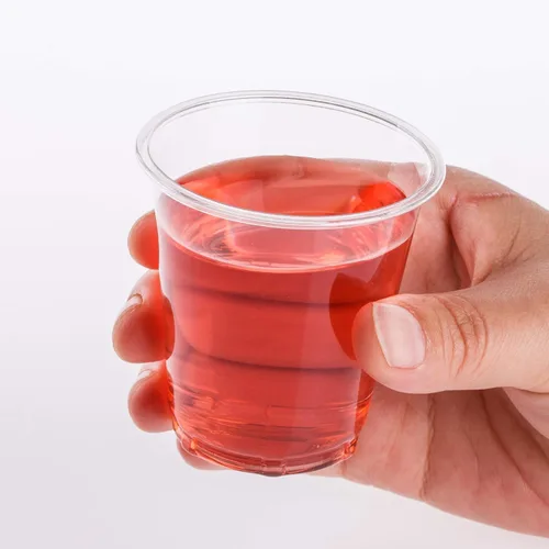 Vista 5 de Golden Apple, Vasos de plástico transparente de 100 onzas de 3 onzas. Mini tazas desechables, vasos de plástico, vasos de chupito de plástico, vasos