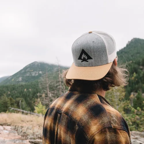 Vista 2 de Black Lantern Nature T-Shirt Screen Printed Mountain Graphic Tee for Men, Comfortable Outdoor Shirt