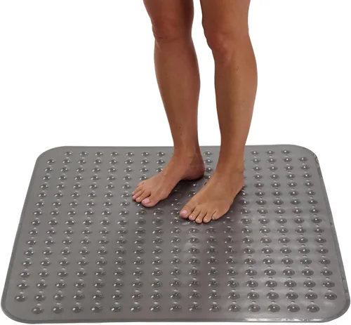 Vista 10 de ENKOSI Tapete de ducha extra grande antideslizante – 47 x 32 pulgadas – Tapete de ducha de baño XL – Tapetes de ducha grandes para suelos de ducha