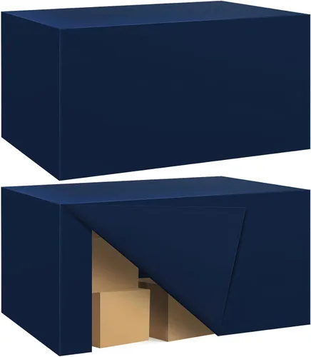 Vista 37 de Paquete de 2 manteles ajustados para mesa rectangular de 4 pies, 48 x 24 pulgadas, cubiertas de mesa verde manzana, tela de poliéster resistente al