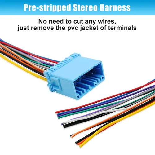 Vista 7 de Adaptador de Arnés de Cable de Radio de Coche de Reemplazo para Arnés de Cableado de Estéreo Selecto de Honda y Acura
