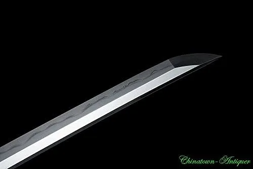 Vista 5 de Espada japonesa Honsanmai Kobuse Jihada forjado SandwichHoja de acero Hamon