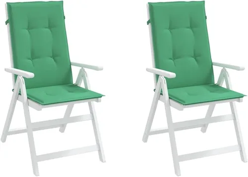 Vista 13 de Cojines para silla de jardín con respaldo alto, 2 piezas, color antracita, 47.2 x 19.7 x 1.2 pulgadas, cojines de tela para sillas de comedor
