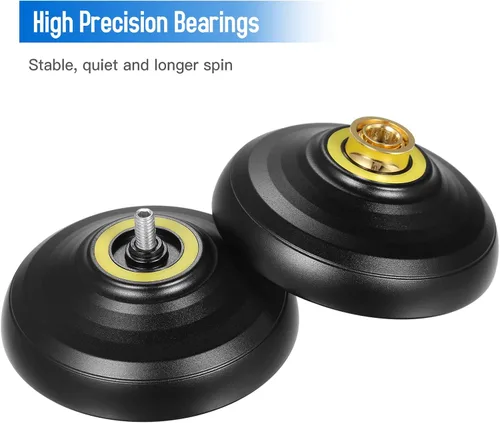 Vista 5 de Lixada Yoyo profesional de aluminio competitivo Yoyo Ball Yo Yo regalo con 5 cuerdas de repuesto y guante, ideal para principiantes y para trucos
