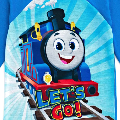 Vista 3 de Thomas & Friends Conjunto de pijama de 3 piezas para niños pequeños a niños pequeños