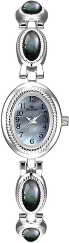 Vista 12 de CARLIEN Reloj de pulsera de cuarzo ovalado para mujer, de lujo, delicado, dorado, plateado, perla y números arábigos, fácil de leer, resistente al