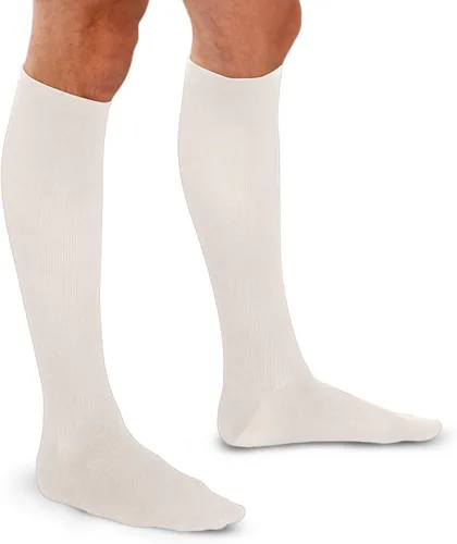 Vista 6 de THERAFIRM Calcetines para hombre - Calcetines de vestir de compresión suave de 15-20 mmHg Negro