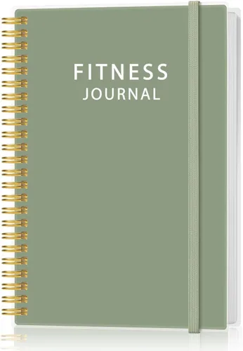 Vista 16 de Diario de fitness simplificado para mujeres y hombres, diario/planificador de entrenamiento A5, libro de registro de ejercicio diario para pérdida