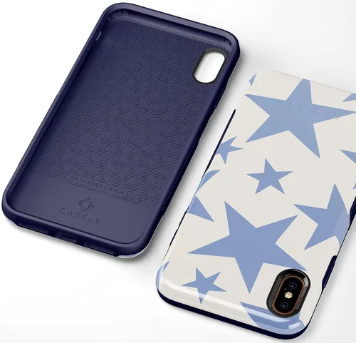 Vista 106 de Casely Funda para iPhone Xs Max Funda con estampado de festival (solo buenas vibraciones)