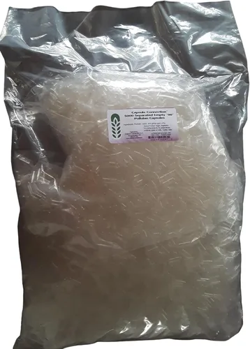 Vista 2 de Capsule Connection Separadas Vacías Pululan Cápsulas, 00" Tamaño, Vegano & Vegetariano (100)