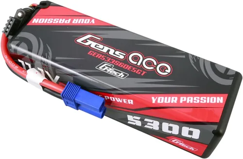 Vista 3 de Gens ace G-Tech 5300mAh 11.1V 60C 3S Lipo Batería HardCase 15 # con EC5 Plug