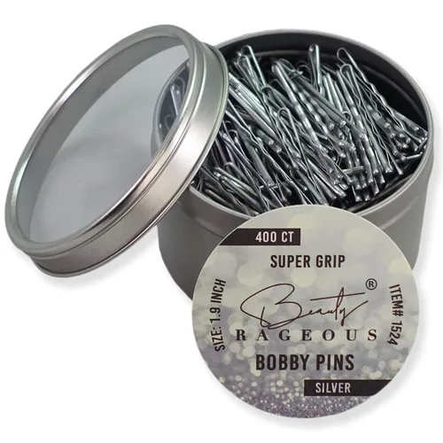 Vista 9 de Super Grip Bobby Pins - Alfileres para mujer de 1.9 pulgadas, fáciles, seguros, para todo tipo de cabello, práctica lata reutilizable