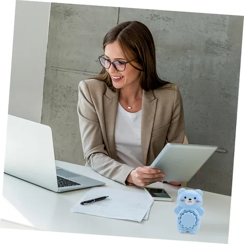 Vista 4 de Uonlytech Temporizador de oso con temporizador digital, despertador, para niños, temporizador de trabajo, herramientas de gestión del tiempo