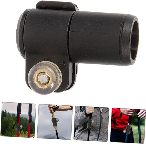 Vista 3 de BESPORTBLE Trekking Pole External Lock Clip Easy Installation Fastener for Walking Sticks Climbing Poles Compatible with Various Brands Non Slip